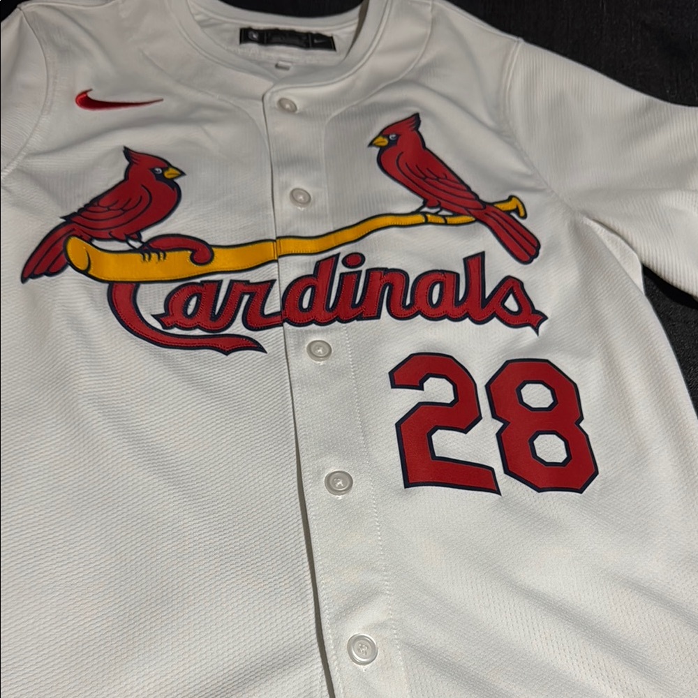 Nike Arenado Baseball Jersey - White and Red